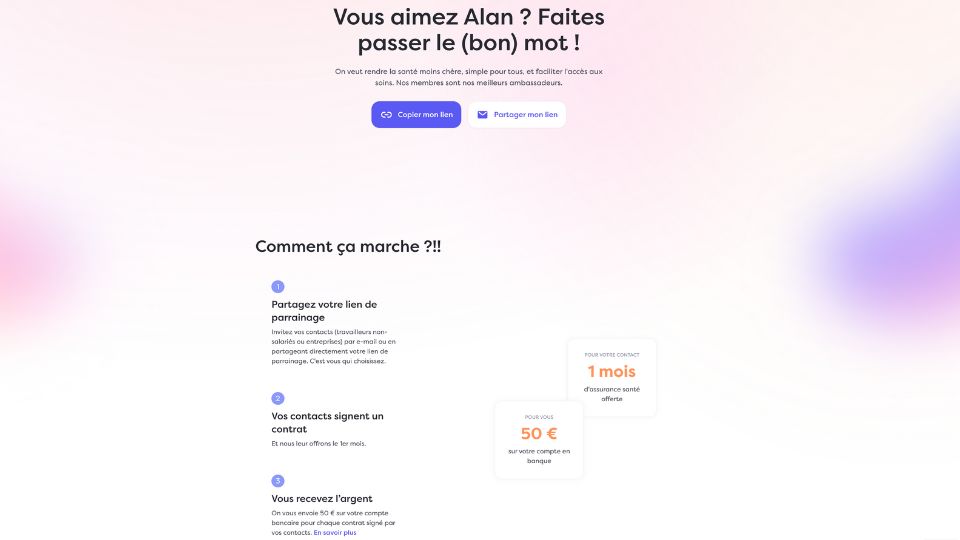 code promo reduction ALLAN MUTUELLE SANTE COMPLEMENTAIRE avis parrainage 1 mois offert julien seller test allan tns